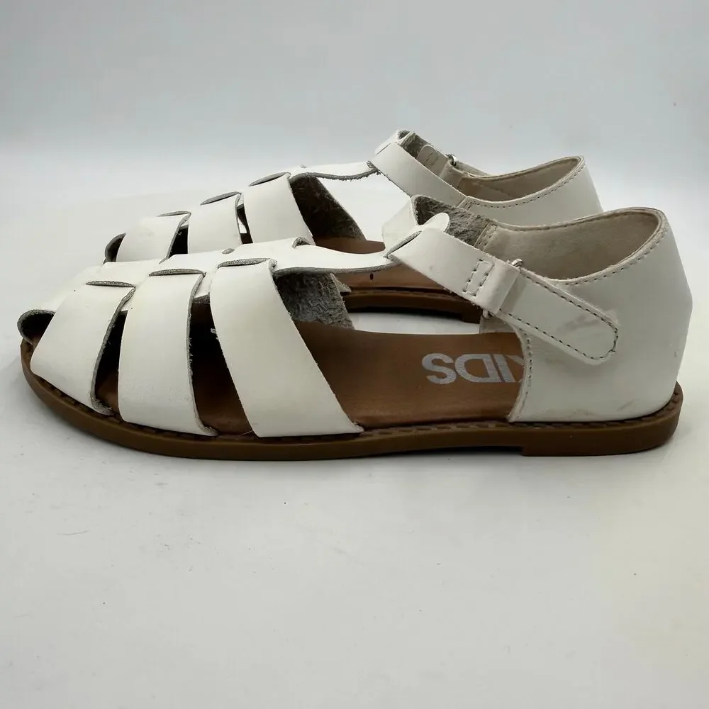 Cotton On Kids White Strappy Gladiator Sandals Size 2